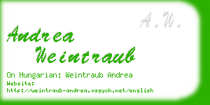 andrea weintraub business card